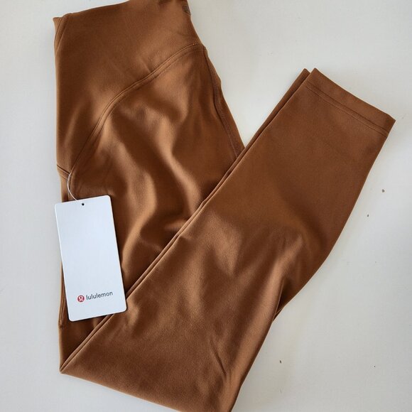 NWT LULULEMON COPB Copper Brown SmoothCover Instill HR 25" Tight Pants 8 - Picture 2 of 8